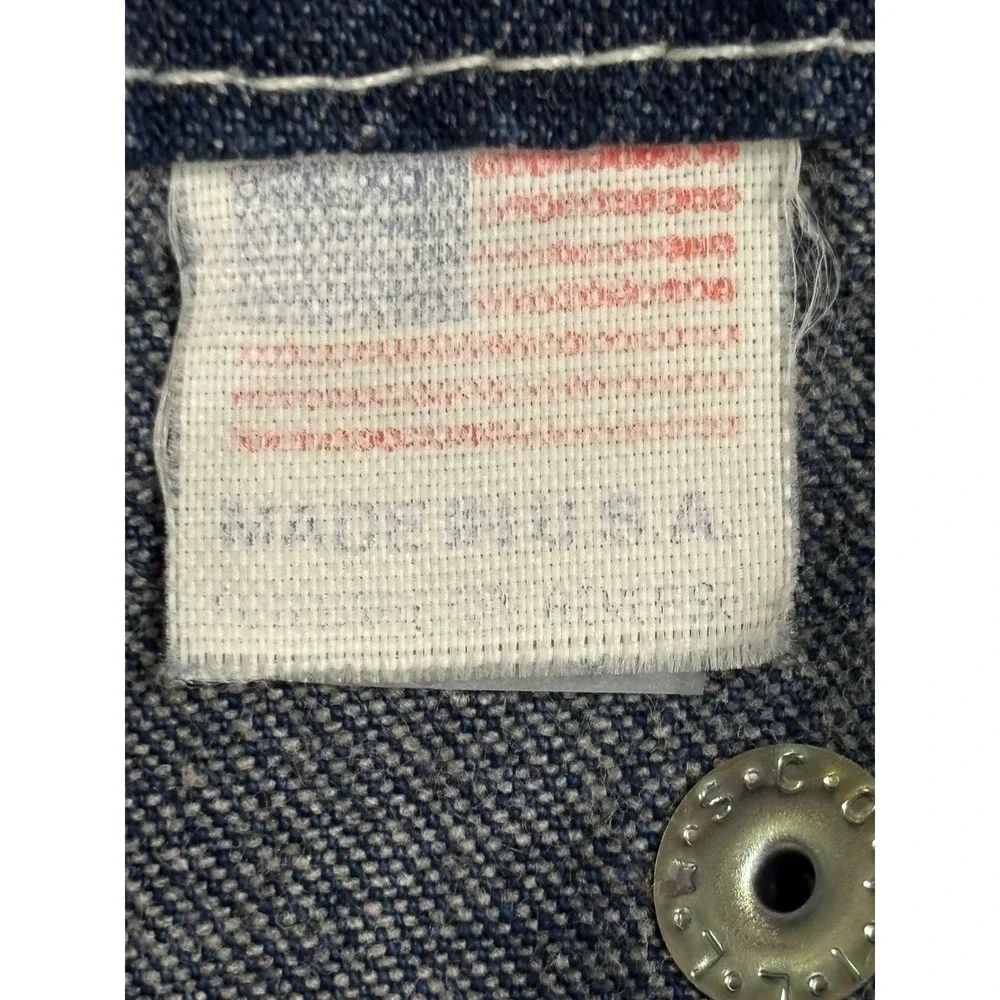 Big Smith Men's Blue Denim Carpenter Workwear Overalls Bibs Made in USA 36x29